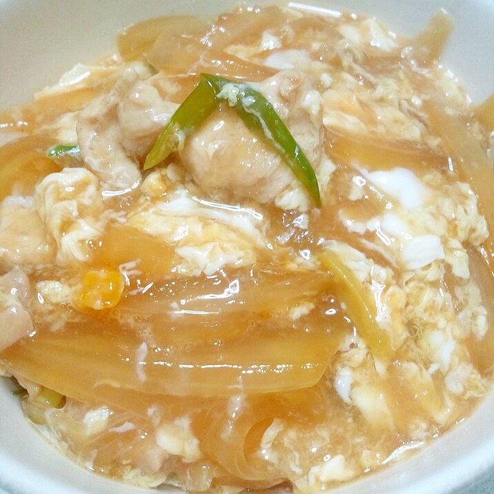 隠し味はしょうが♪とろとろ親子丼♪